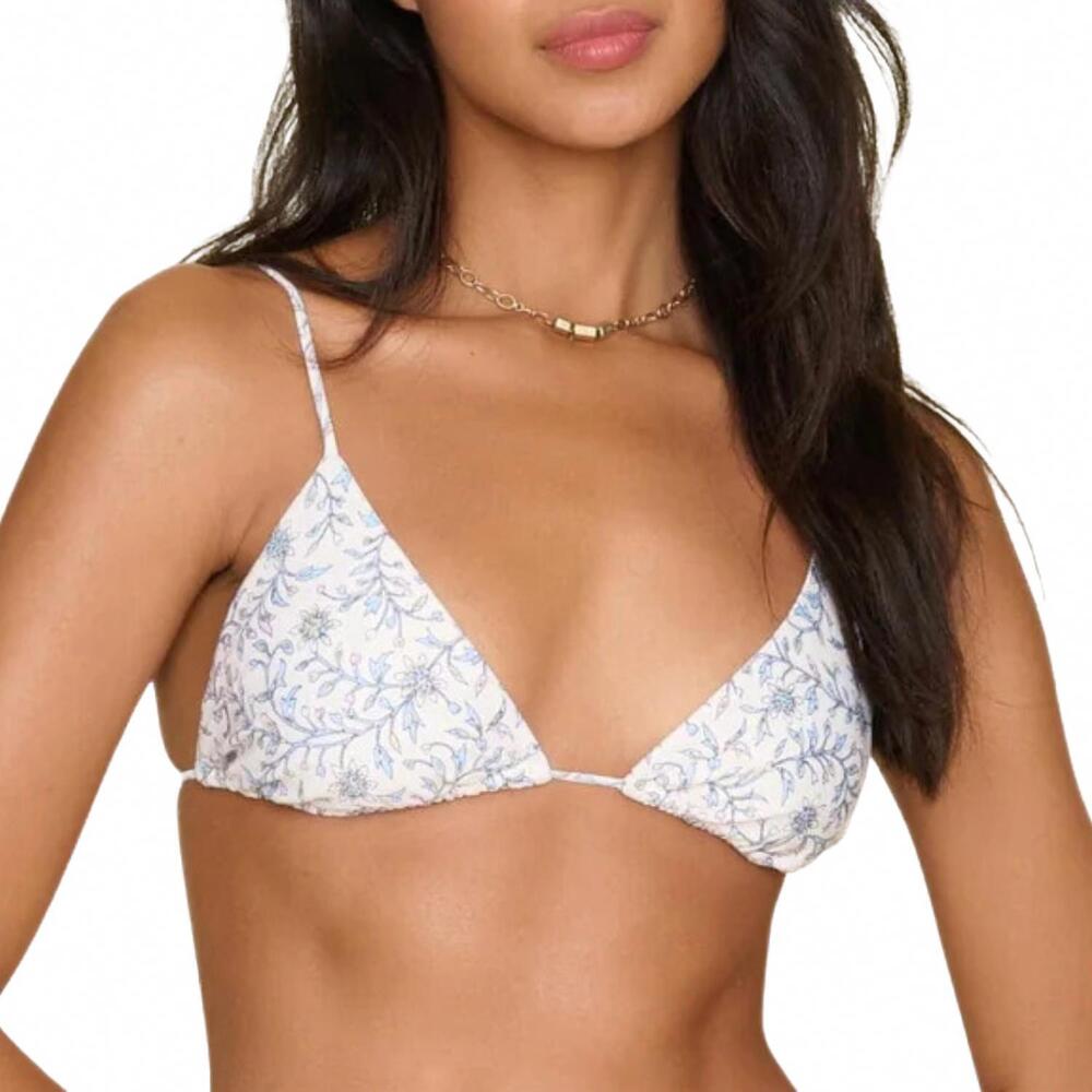 NEW XIRENA tia bikini top in white blossom